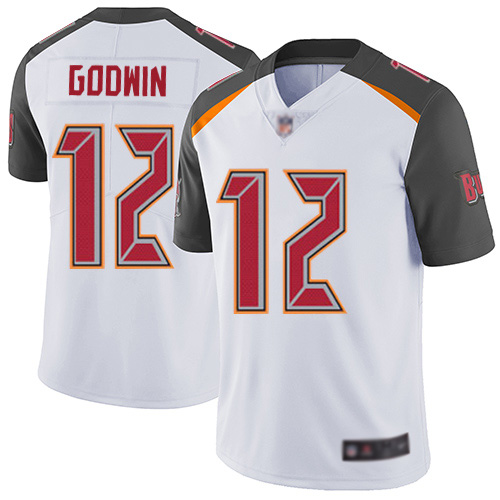 Men's Tampa Bay Buccaneers #12 Chris Godwin White Vapor Untouchable Limited Stitched NFL Jersey
